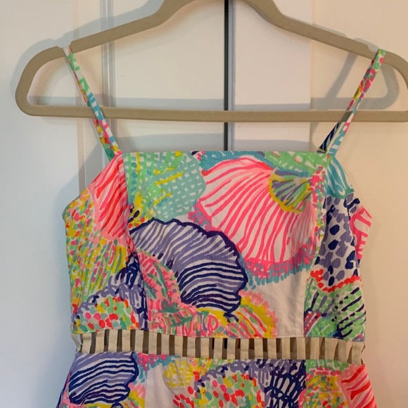 Lilly Pulitzer Ziggy Romper Multi Roar of the Seas Size 2 - Picture 2 of 10